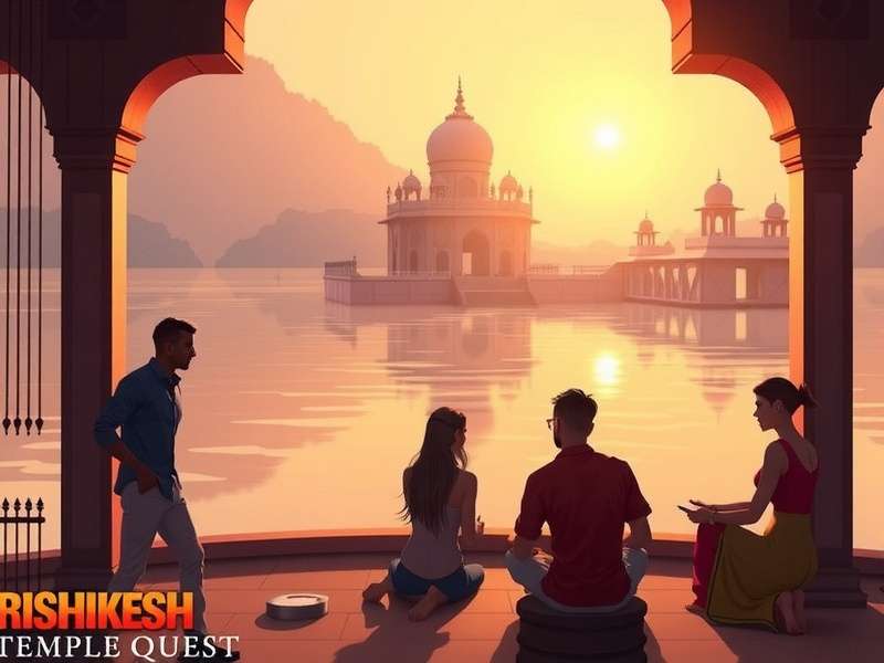 Players gather at a local Rishikesh Temple Quest event Rishikesh Temple Quest Community Event